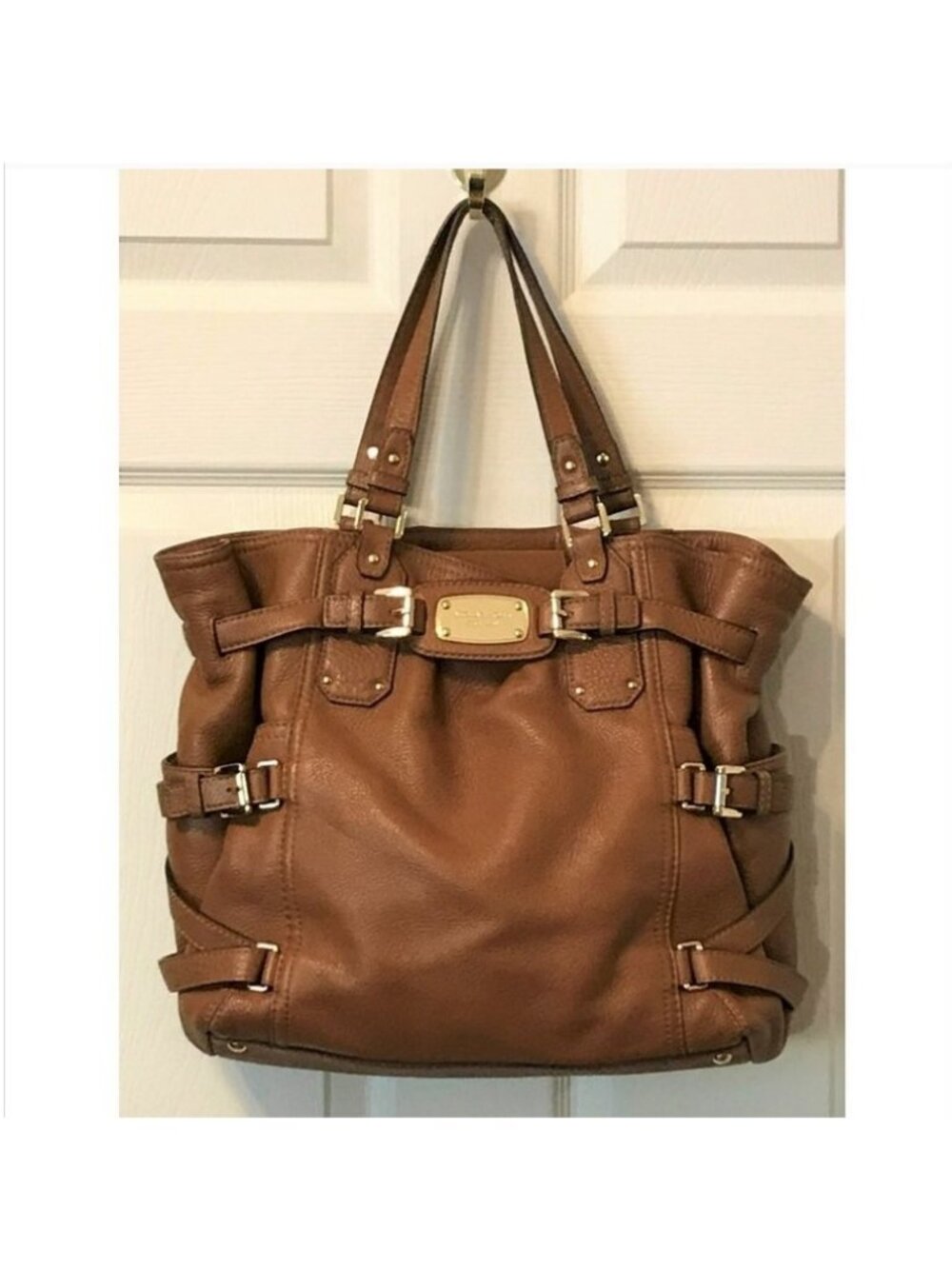 Michael Kors Tote Bag Gansevoort Large British Tan Brown Satchel Handbag
